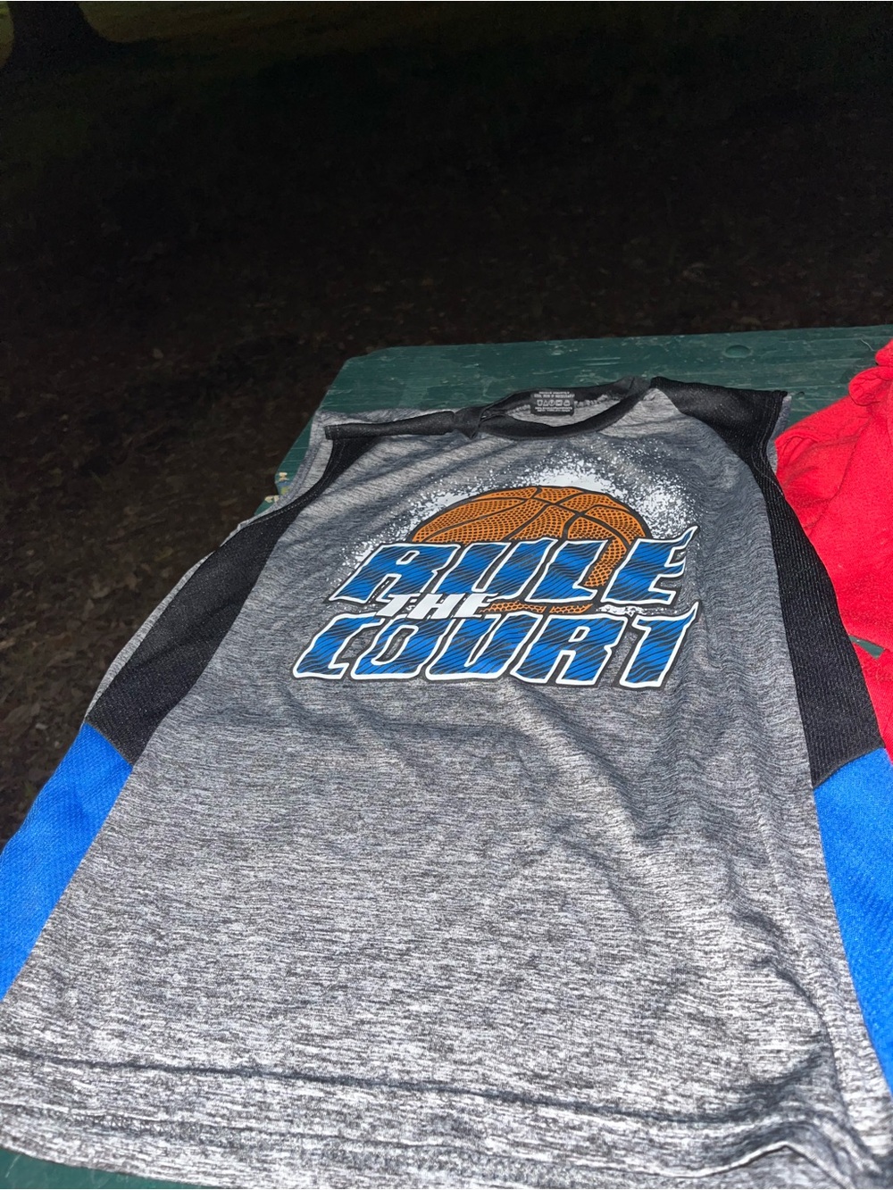 Gray Athletic 'Rule the Court' Basketball Tee